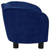 vidaXL Canap&eacute; pour chien Bleu 66x43x40 cm Peluche