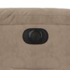 vidaXL Fauteuil inclinable &eacute;lectrique taupe tissu microfibre