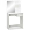 vidaXL Coiffeuse Bois d&rsquo;ing&eacute;nierie 75x40x141 cm Blanc