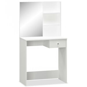 vidaXL Coiffeuse Bois d&rsquo;ing&eacute;nierie 75x40x141 cm Blanc