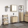 vidaXL Ensemble de meubles de salle de bain 2 pcs en bois d'ing&eacute;nierie ch&ecirc;ne Sonoma
