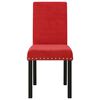 vidaXL Chaises &agrave; manger lot de 4 rouge bordeaux velours