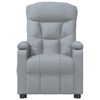 vidaXL Fauteuil de massage inclinable Gris clair Tissu