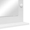 vidaXL Miroir de vanité Blanc 70 x 50 x 18 cm Verre et bois composite