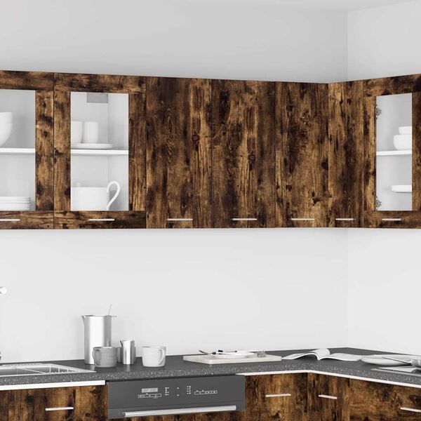 vidaXL Armoire suspendue "Lyon" Ch&ecirc;ne fum&eacute; 60 x 31 x 60 cm Bois d'ing&eacute;nierie