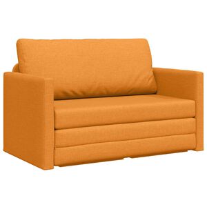 vidaXL Canap&eacute;-Lit Jaune fonc&eacute; 124 x 71 x 78 cm tissu