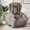 vidaXL Fauteuil inclinable taupe tissu