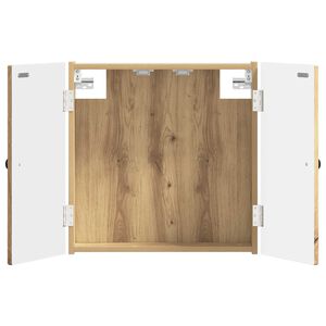 vidaXL Cabinet pour cible BREDA Ch&ecirc;ne artisanal 52,5 x 10,5 x 53,5 cm