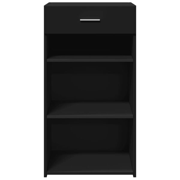 vidaXL Buffet noir 50x42,5x93 cm bois d'ing&eacute;nierie