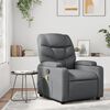 vidaXL Fauteuil de massage inclinable gris similicuir