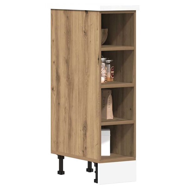 vidaXL Meuble bas "Riga" Ch&ecirc;ne artisanal 20 x 44,5 x 81,5 cm Bois d'ing&eacute;nierie