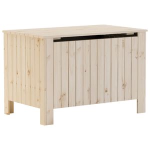 vidaXL Bo&icirc;te de rangement avec couvercle RANA bois massif de pin