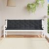 vidaXL Coussins de banc de jardin lot de 2 anthracite mélangé tissu