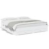 vidaXL Cadre de lit avec tiroirs sans matelas blanc 180x200 cm