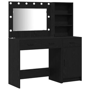 vidaXL Table de Toilette 2 pc Noir 78,5 x 41 x 135 cm
