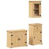 vidaXL Ensemble de meubles salle de bain 3 pcs Corona bois pin massif