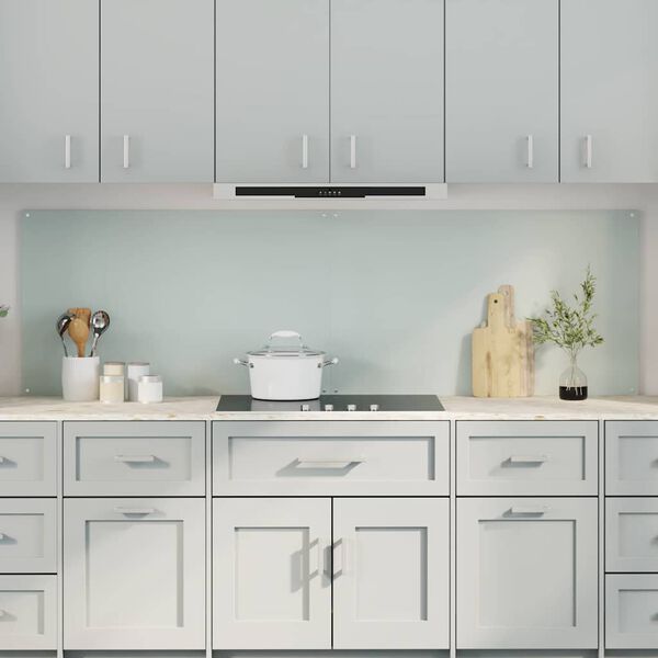 vidaXL Protection de cuisine 2 pcs Blanc 100 x 60 cm verre tremp&eacute;