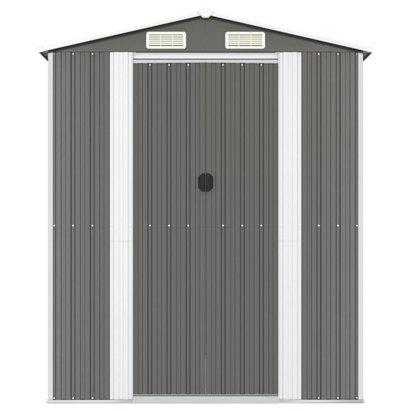 vidaXL Abri de jardin Gris clair 192x523x223 cm Acier galvanisé