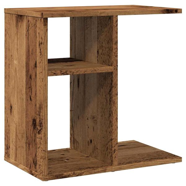 vidaXL Table d'appoint vieux bois 50x30x50 cm bois d'ingénierie