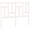 vidaXL T&ecirc;te de lit Blanc 145,5x4x100 cm Bois massif de pin