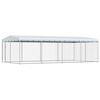 vidaXL Chenil ext&eacute;rieur avec toit pour chiens 7,6x3,8x2,3 m