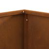 vidaXL Braise Marron 60 x 60 x 30 cm Acier Corten