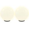 vidaXL Lampe à LED sous forme de boule 2 pcs Sphérique 40 cm PMMA