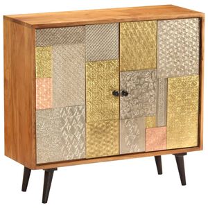 vidaXL Buffet 80x30x75 cm Bois d'acacia massif
