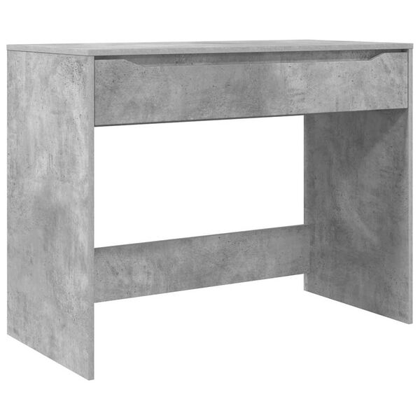 vidaXL Bureau Gris b&eacute;ton 100 x 50 x 78 cm Bois d'ing&eacute;nierie
