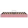 vidaXL Lit de Rangement avec matelas Rose 120 x 200 cm Velours