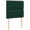 vidaXL Cadre de lit ottoman avec matelas vert fonc&eacute; 160x200 cm velours