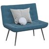 vidaXL Banc bleu 110x74x84 cm velours
