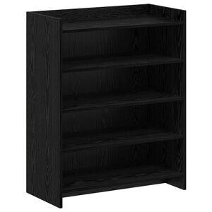 vidaXL Cabinet &agrave; chaussures avec stockage Ch&ecirc;ne noir 73,5 x 36 x 92 cm