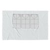 vidaXL Paroi de tente de r&eacute;ception 2 pcs avec fen&ecirc;tre PE Blanc