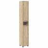 vidaXL Cabinet de salle de bain Ch&ecirc;ne Sonoma 30,5 x 30 x 195 cm