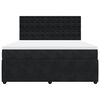 vidaXL Sommier &agrave; lattes de lit avec matelas Noir 180x200 cm Velours