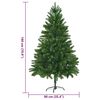 vidaXL Sapin de No&euml;l avec 300 LED avec support Vert 180 cm PE
