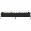 vidaXL Cadre de lit sans matelas noir 90x200 cm