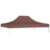 vidaXL Toit de tente de r&eacute;ception 4x3 m Marron 270 g/m&sup2;