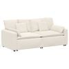 vidaXL Canap&eacute; modulable avec coussins beige