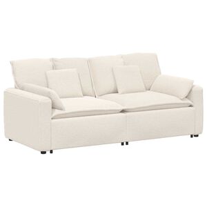 vidaXL Canap&eacute; modulable avec coussins beige