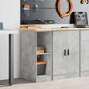 vidaXL Armoire de rangement de garage gris béton 30x51x85 cm bois pin