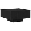 vidaXL Table basse Ch&ecirc;ne noir 60 x 60 x 31,5 cm Bois d'ing&eacute;nierie
