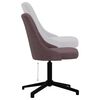vidaXL Chaise pivotante de salle &agrave; manger Marron Tissu