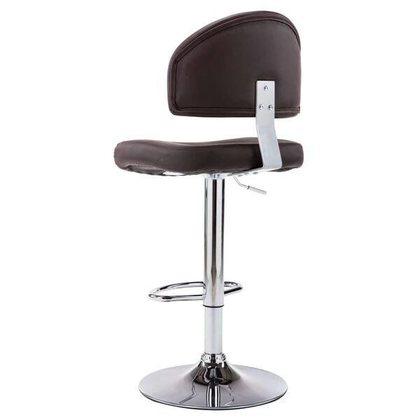 vidaXL Tabouret de bar Marron Similicuir