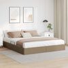 vidaXL Lit de Rangement avec matelas Cappuccino 160 x 200 cm Faux cuir