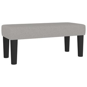 vidaXL Banc Gris clair 70x30x30 cm Tissu