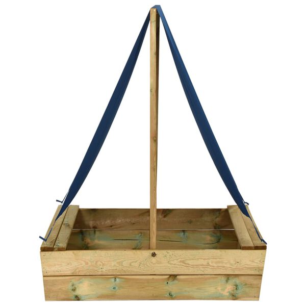 vidaXL Bac à sable avec toit 80x60x97,5 cm Bois de pin imprégné