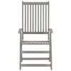 vidaXL Chaises inclinables de jardin lot de 2 et coussins Bois acacia