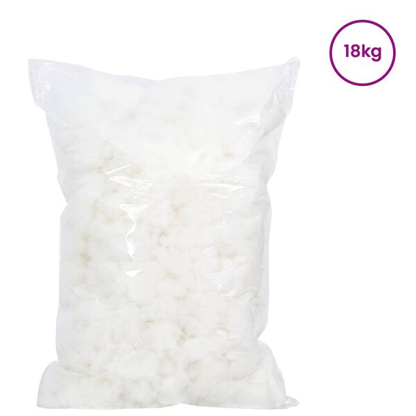 vidaXL Remplissage en Fibre Blanc 18 kg Polyester